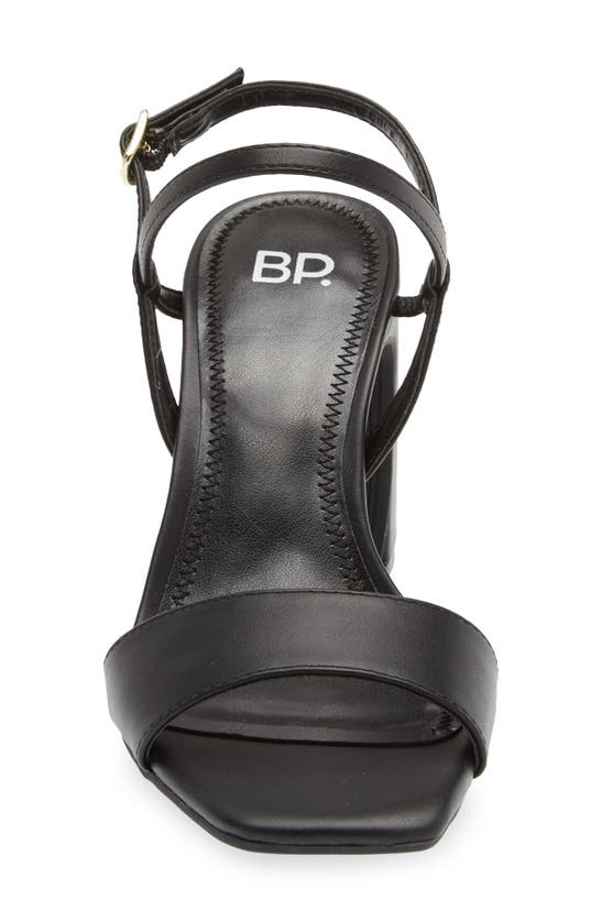 Bp. Larrissa Sandal In Black Faux Leather