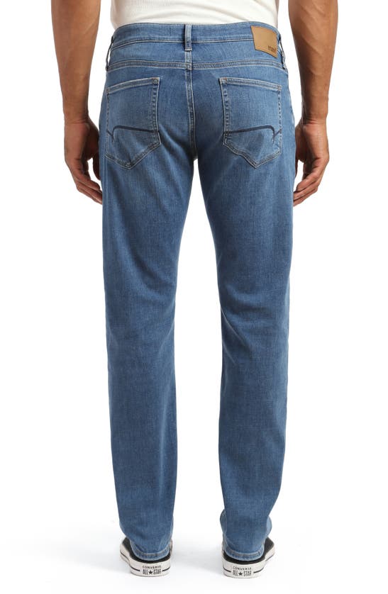 Mavi Jeans Marcus Slim Straight Leg Jeans In Mid Brushed Feather Blue