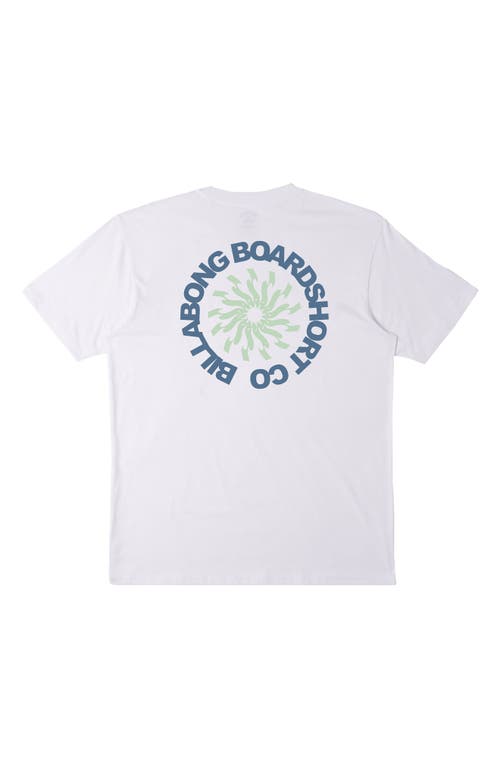 Shop Billabong Whirlpool Cotton Graphic T-shirt In White