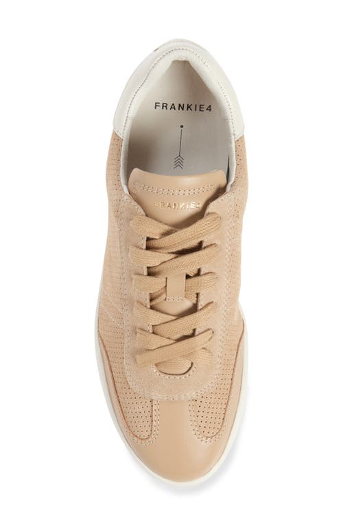 Shop Frankie4 Billie Zip Sneaker In Ecru