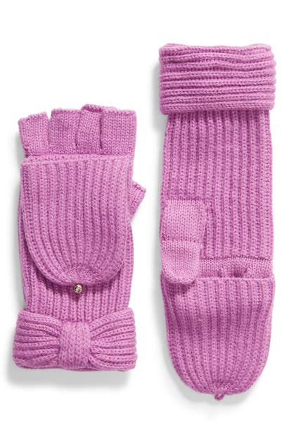 Click to view more detailed imagery on our partner's website Kate Spade Solid Bow Pop Top Gloves In Wildflower