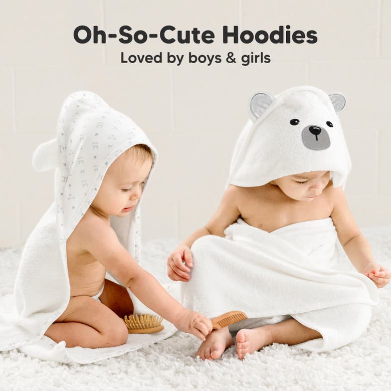 Shop Keababies Cuddle Baby Hooded Towel In Polar