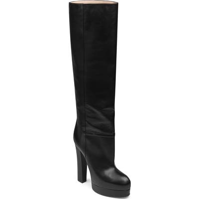 Gucci Britney Platform Tall Boot, Black