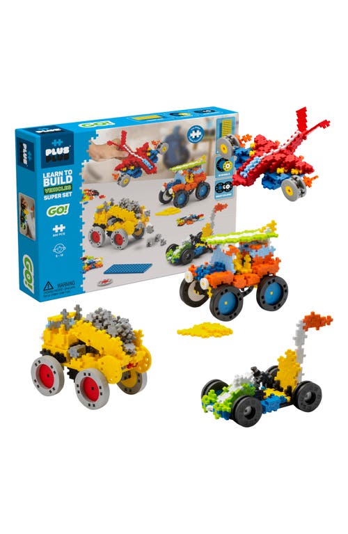 Plus-Plus USA Go! Learn to Build Vehicles Playset in Blue at Nordstrom