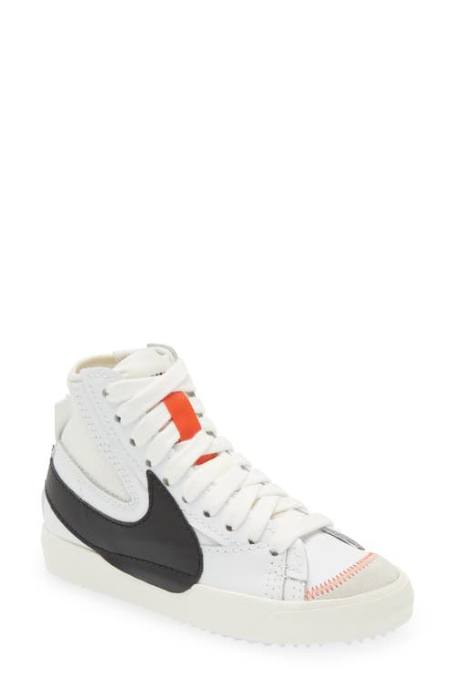 Nike Blazer Mid '77 Jumbo Sneaker in White /Black/White/Sail