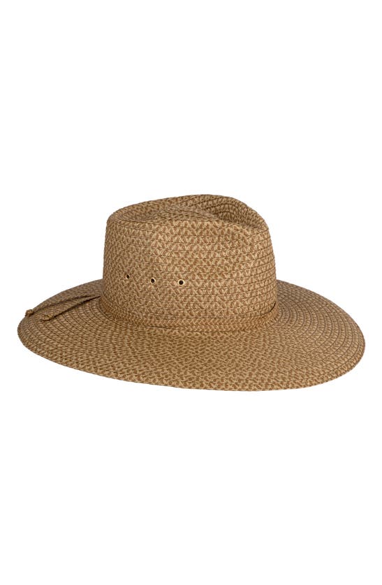 Shop Eric Javits Sunshade Straw Fedora Hat In Natural
