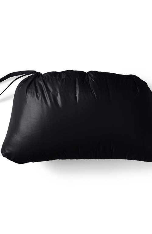 Lands' End Wanderweight Ultralight Packable Hooded Down Jacket In Black