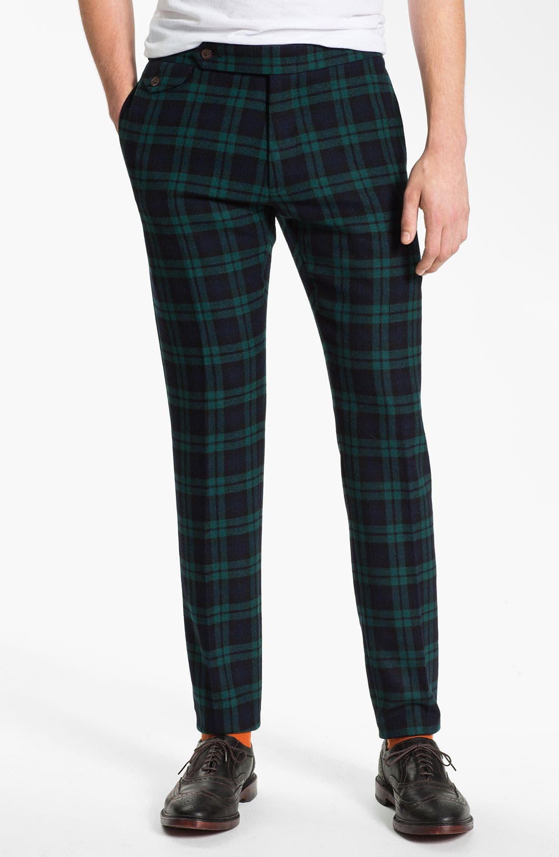 Gant Rugger 'Black Watch Tux' Slim Straight Leg Pants Nordstrom
