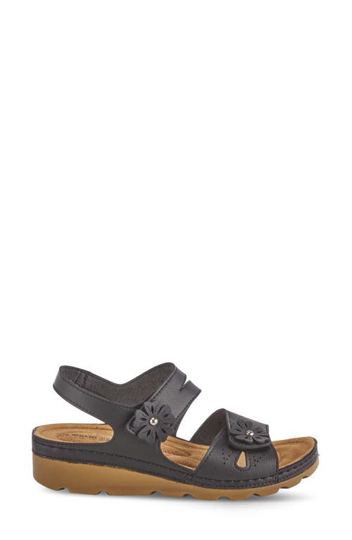 Shop Flexus By Spring Step Poncia Slingback Wedge Sandal In Black