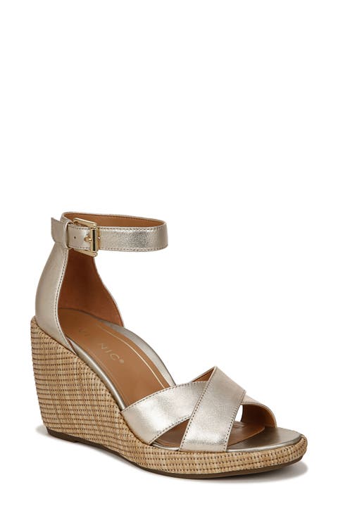Marina Ankle Strap Wedge Sandal (Women)