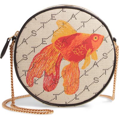Stella Mccartney Monogram Canvas Circle Crossbody Bag - Ivory