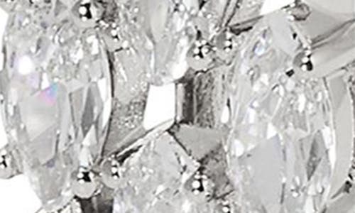 NADRI NADRI LAYERED CUBIC ZIRCONIA HOOP EARRINGS