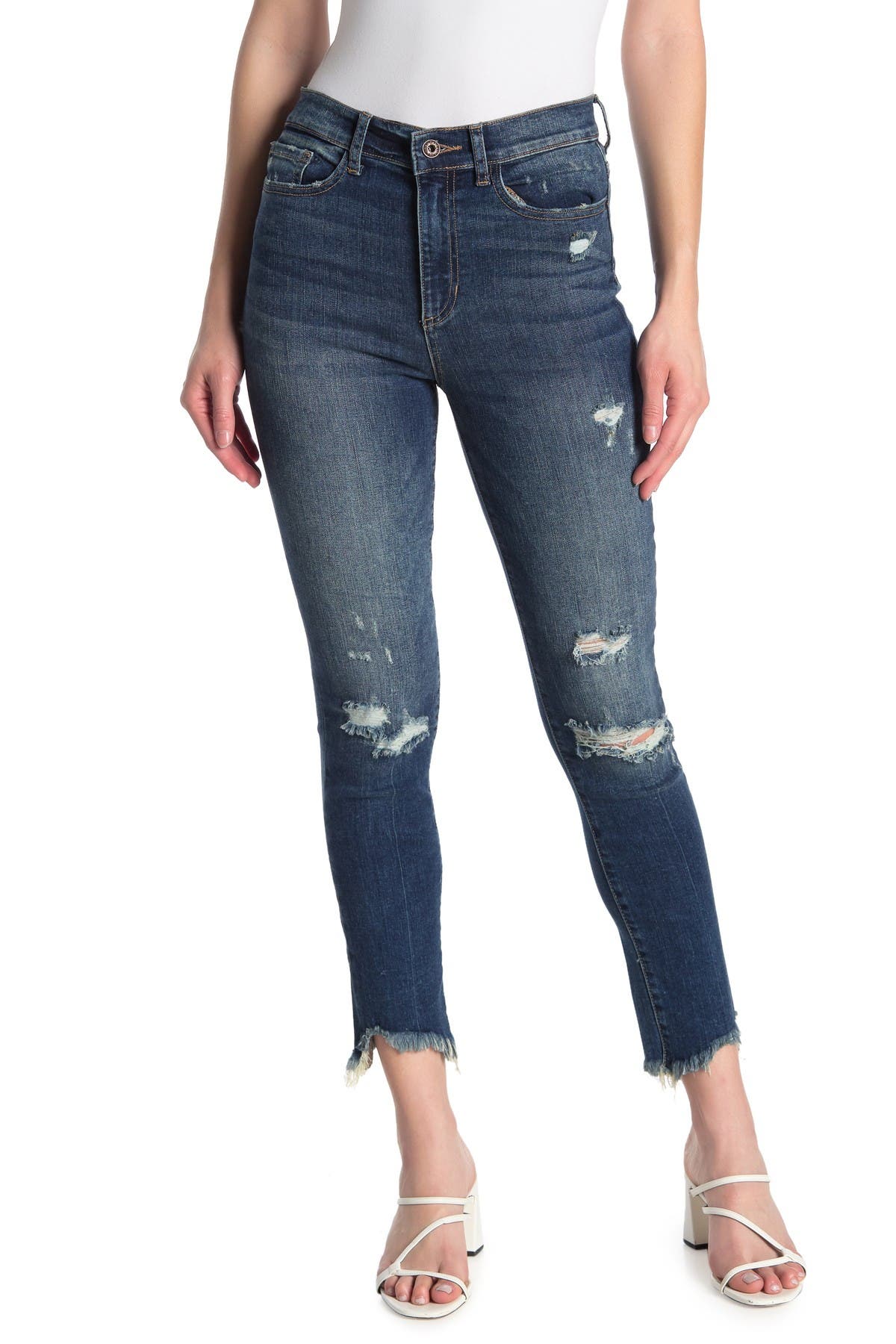 sneak peek jeans high rise