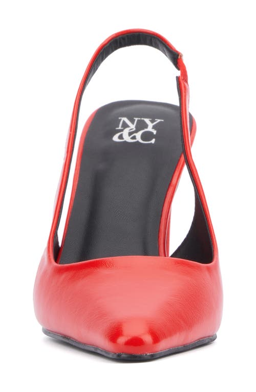 New York And Company Theresa Slingback Pump In Red