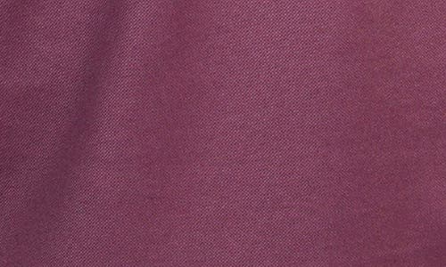 Tailorbyrd Long Sleeve Modal Polo In Aubergine