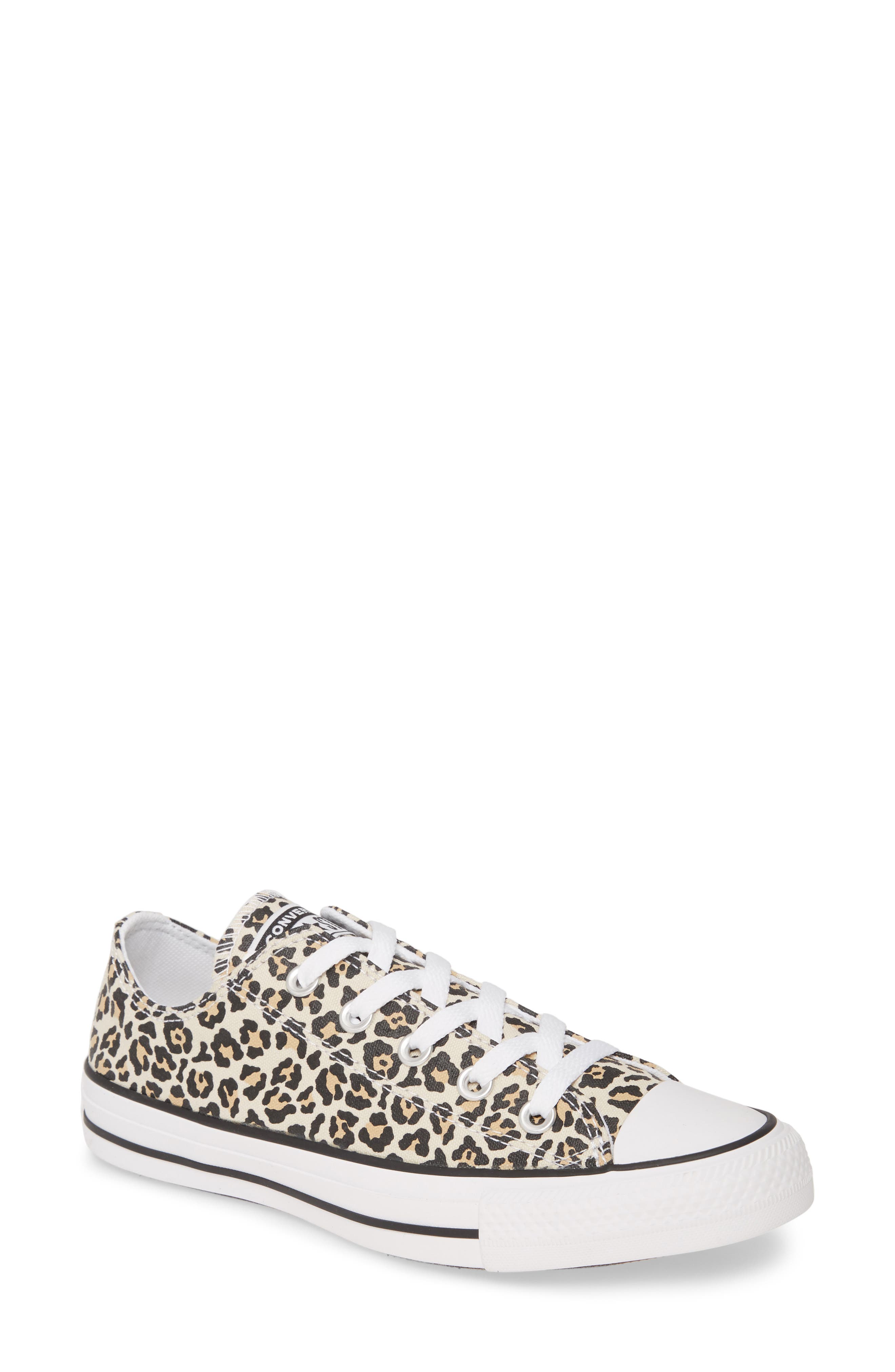 Leopard Print Low Top Sneaker (Women 