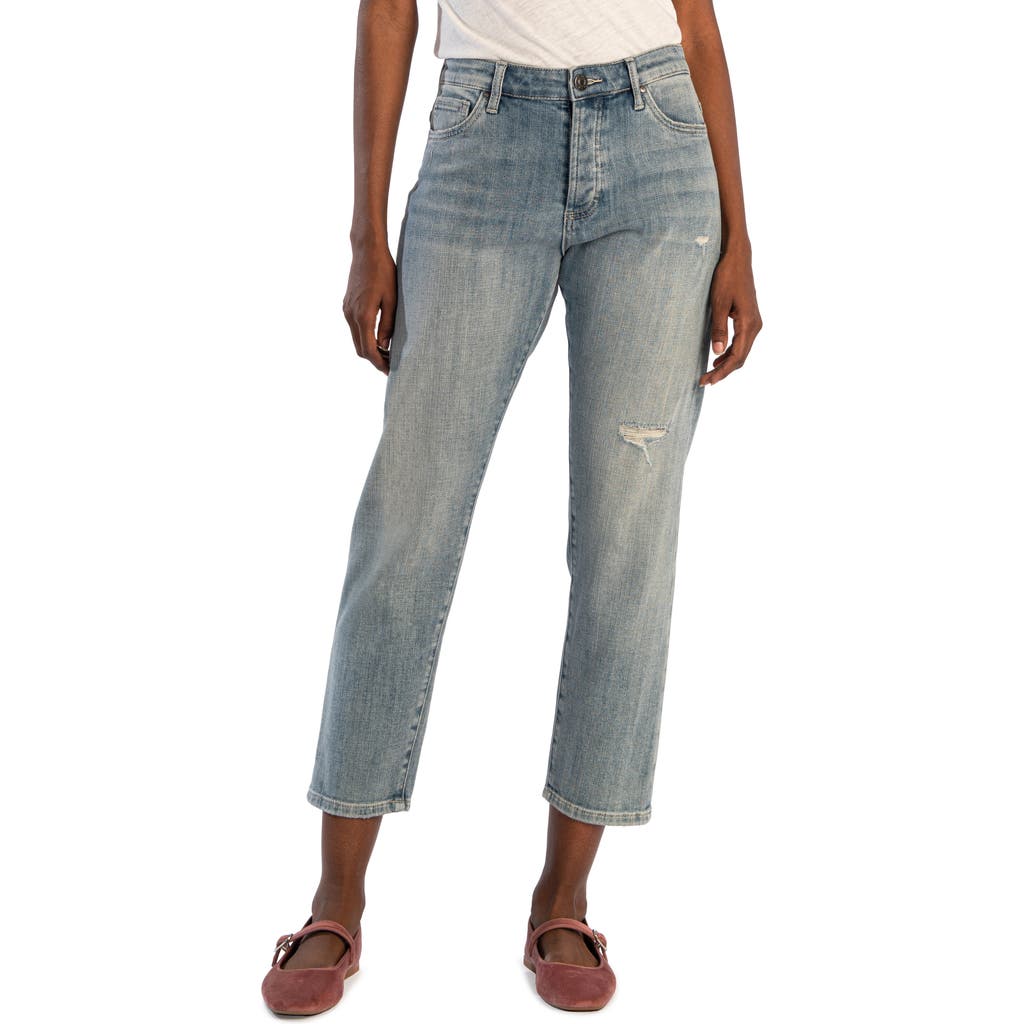 Kut From The Kloth Elizabeth Slouchy High Waist Ankle Boyfriend Jeans In Conserved