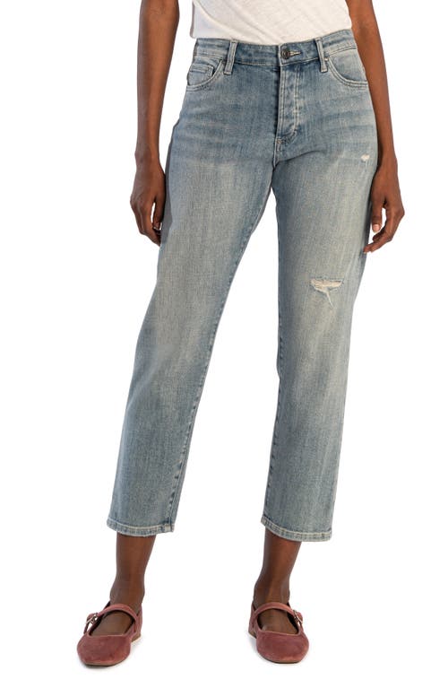 Shop Kut From The Kloth Elizabeth Slouchy High Waist Ankle Boyfriend Jeans In Conserved