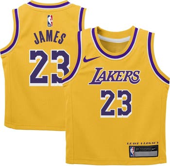 Men's Los Angeles Lakers LeBron James Nike Gold 2020/21 Swingman