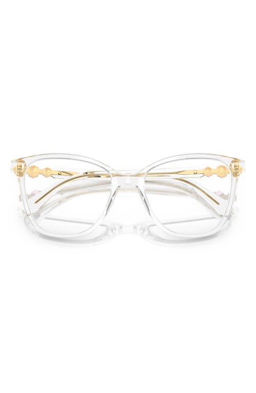 Swarovski 52mm Square Optical Glasses In Crystal