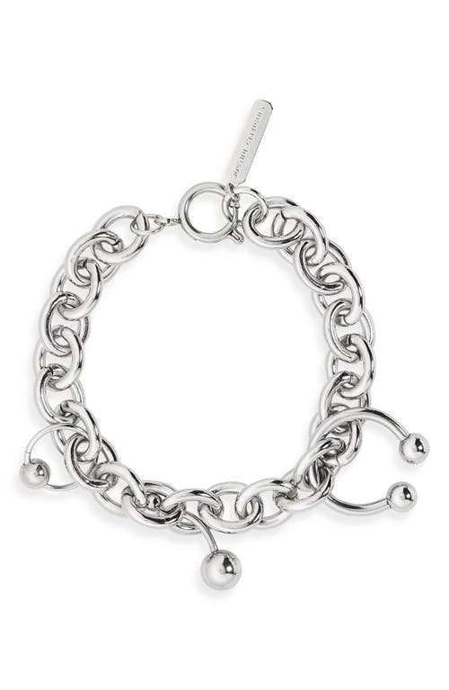 Justine Clenquet Holly Pierced Bracelet in Palladium at Nordstrom