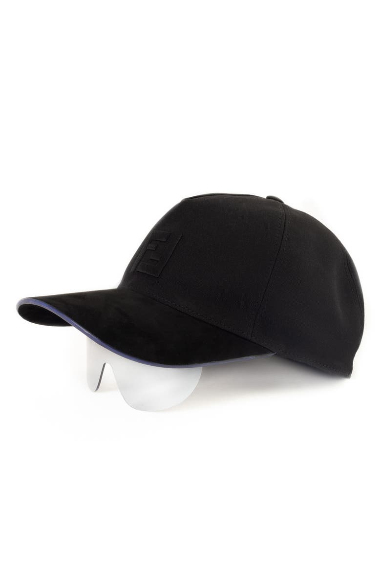 Fendi Fashion Show Fendi Eyecap Baseball Cap with Shield Sunglasses ...