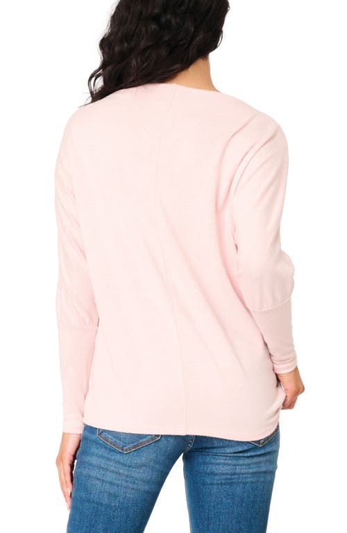 Shop Gibsonlook Slouchy Luxe Boatneck Top In Pink Smoke