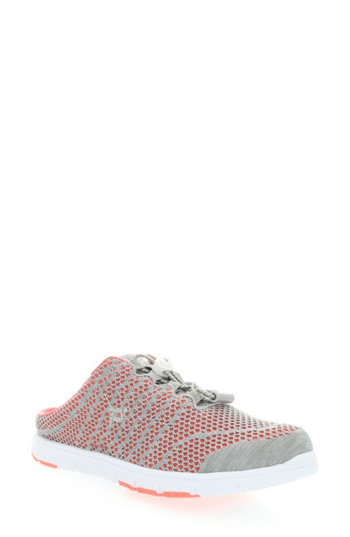 TravelWalker Slip-On Sneaker in Coral/Grey