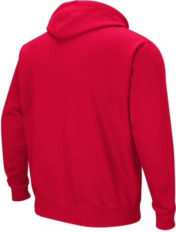 Louisville Cardinals Hoodie Men Small Red Pullover Hooded Sweatshirt Sweater
