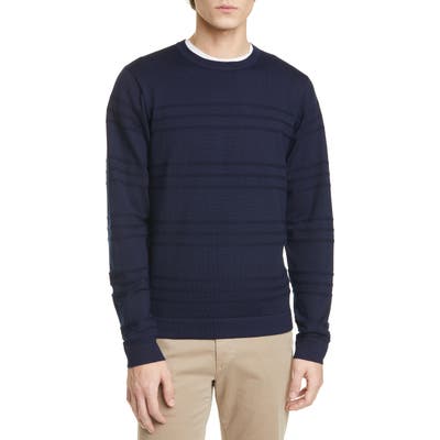 Norse Projects Aros Stripe Crewneck Sweater, Blue