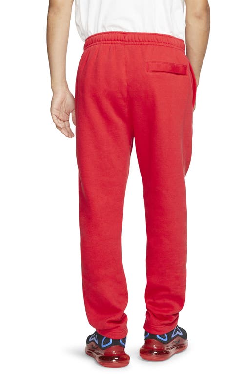 Shop Nike Sportswear Club Fleece Sweatpants In University Red/white