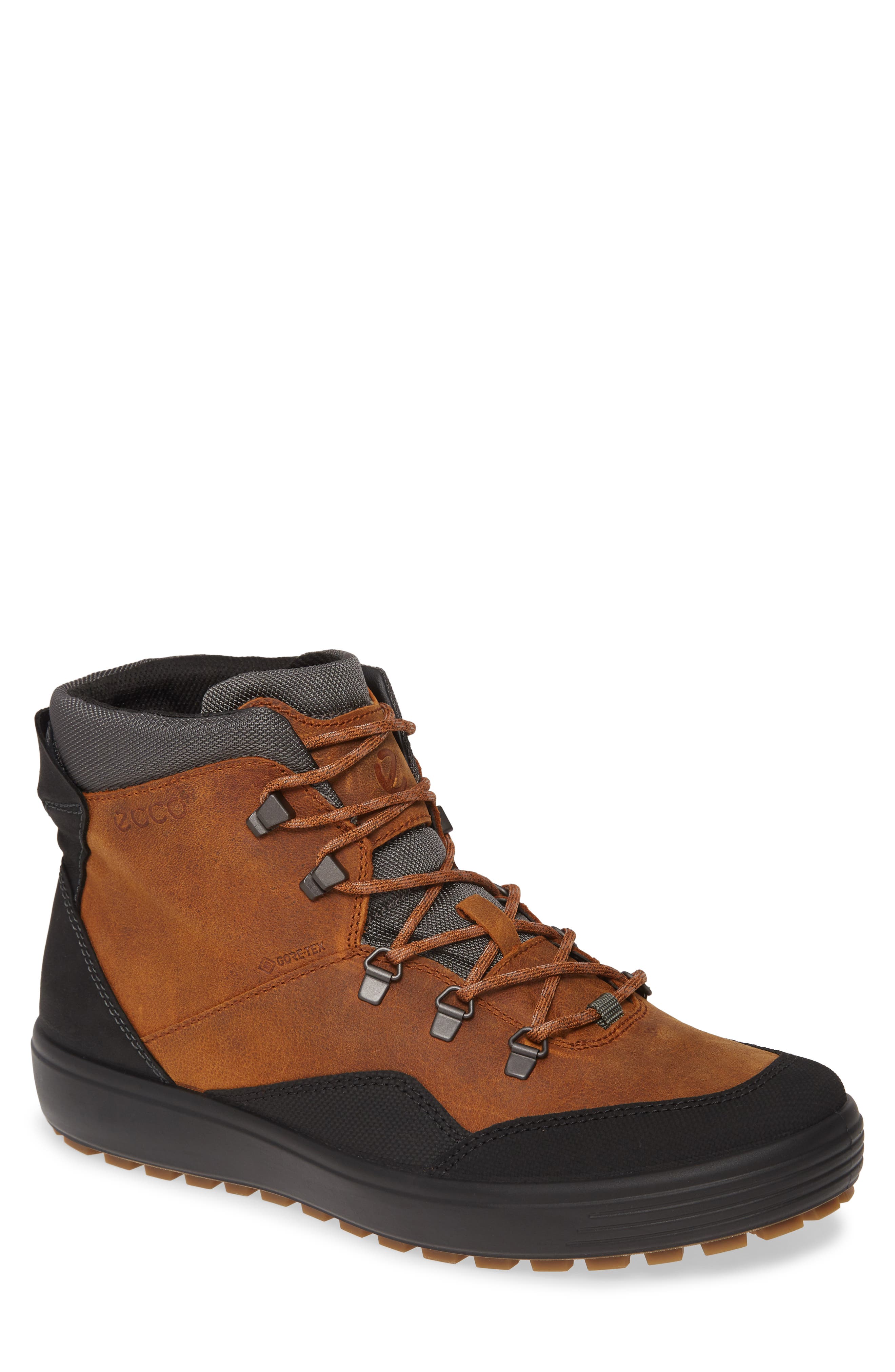 UPC 825840089936 product image for Men's Ecco Soft 7 Tred Terrain High Sneaker, Size 11-11.5US / 45EU - Brown | upcitemdb.com