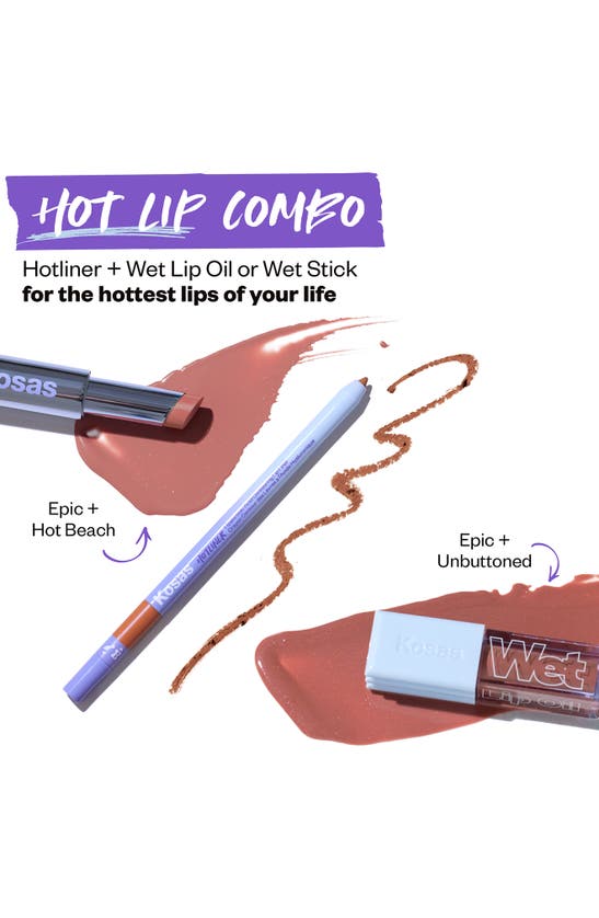 Shop Kosas Hotliner Hyaluronic Acid Contouring Lip Liner In Epic