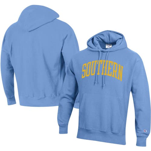 Men's Champion Blue Southern University Jaguars Tall Arch Pullover Hoodie