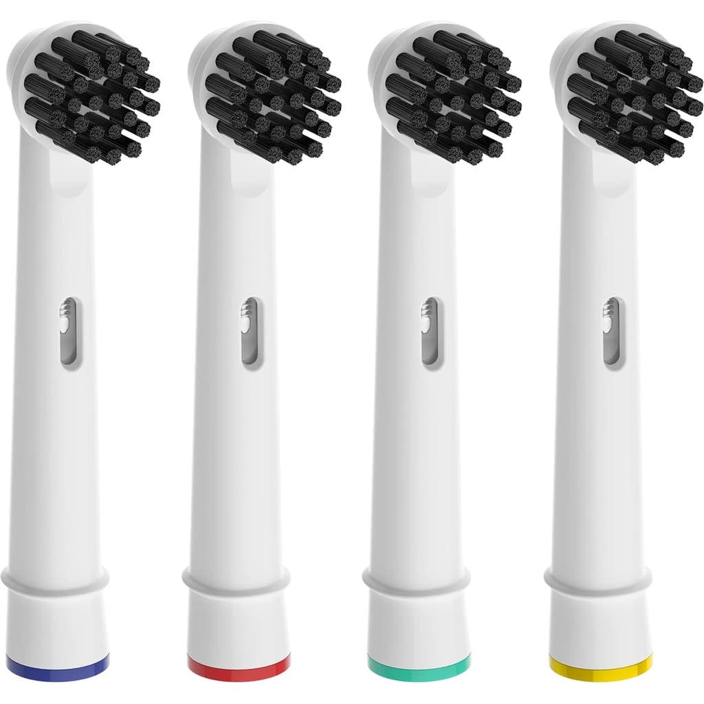 Pursonic Charcoal Infused Bristles Electric Toothbrush Replacement Brush Heads In White