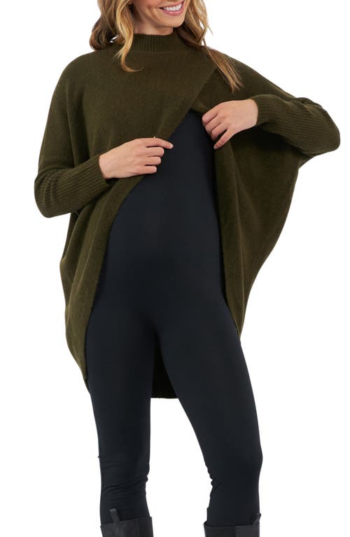 Shop Ripe Maternity Hallie Maternity/nursing Sweater In Khaki