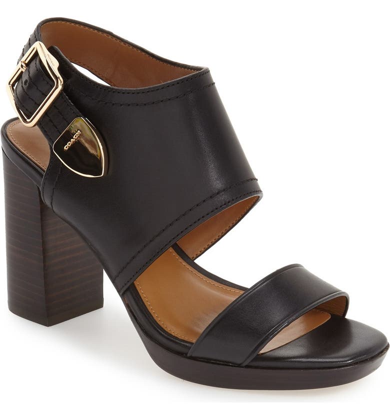 COACH 'Betsy' Slingback Block Heel Sandal (Women) | Nordstrom
