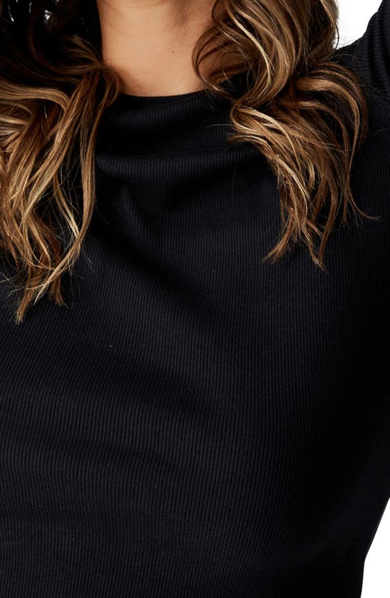 Shop Cotton On The One Long Sleeve Rib T-shirt In Black