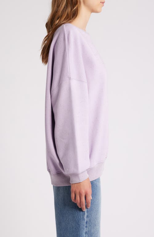 Shop Sessun Sessùn Chebbi Oversize Balloon Sleeve Sweatshirt In Chebbi-wild Lilac