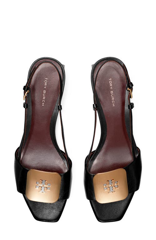 Shop Tory Burch Georgia Slingback Sandal In Perfect Black