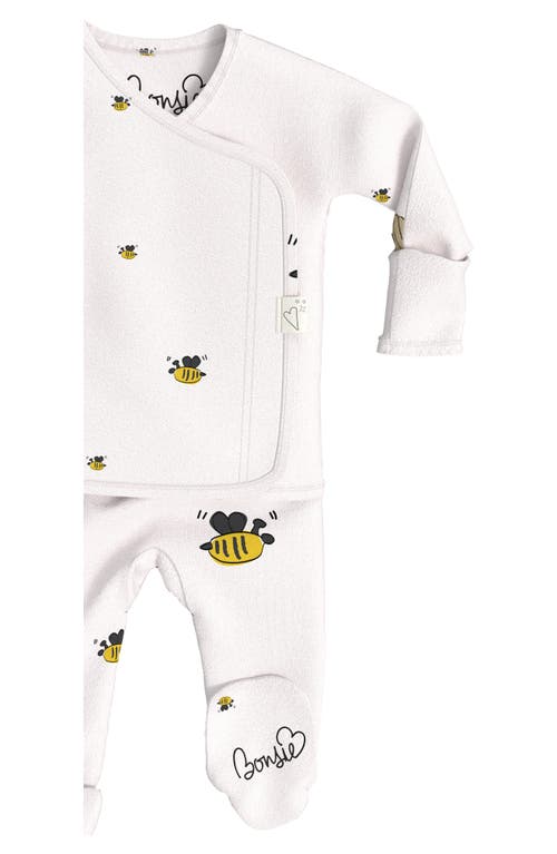 Shop Bonsie Baby Skin To Skin Footie In Bees/honey