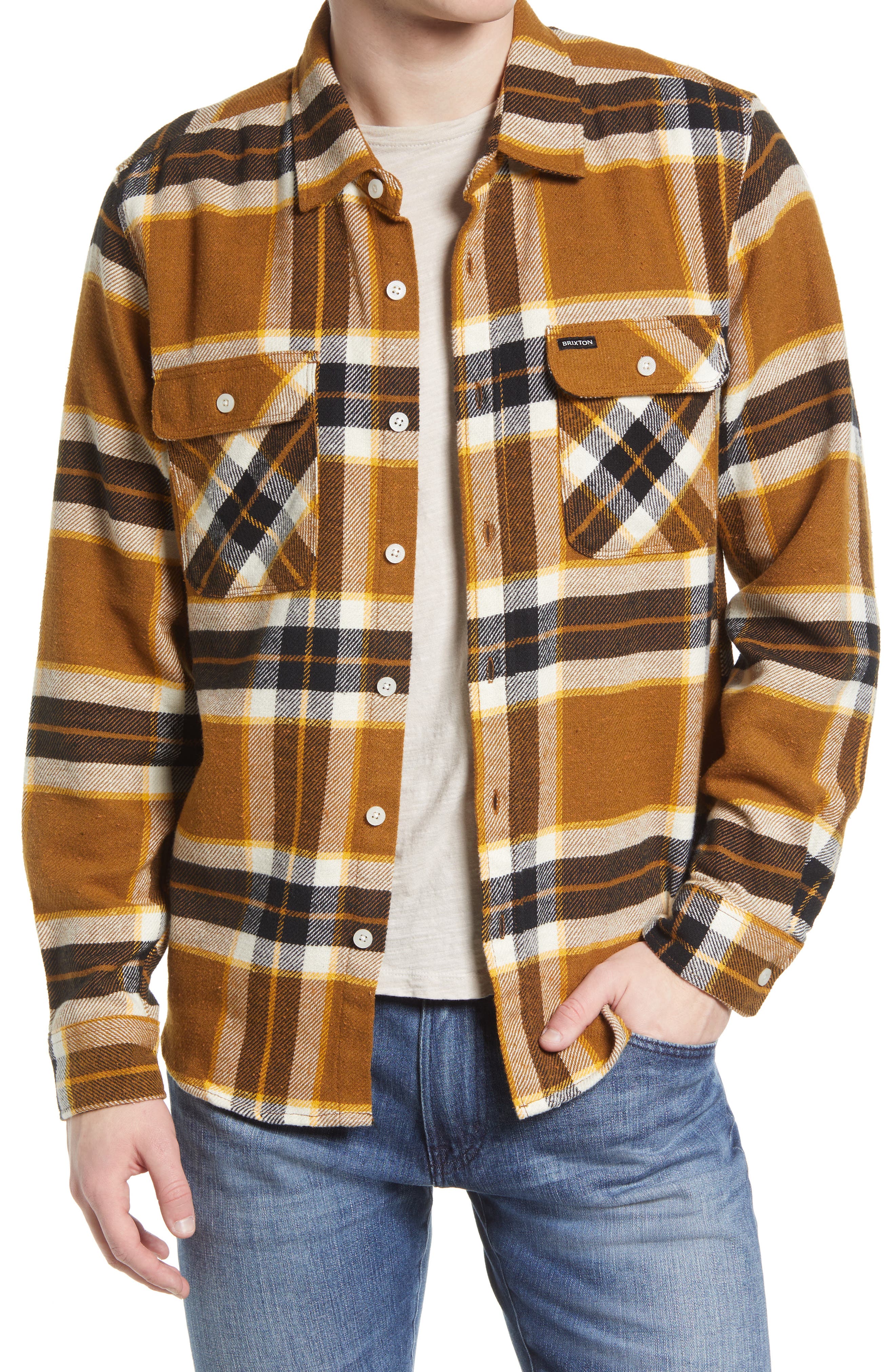 Men's Brown Flannel Shirts | Nordstrom