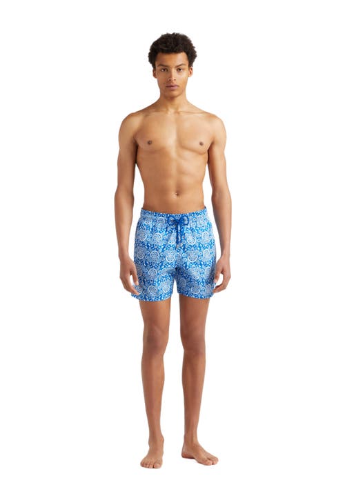 Vilebrequin Men's Turtles Light Fabric Swim Shorts in Palace 