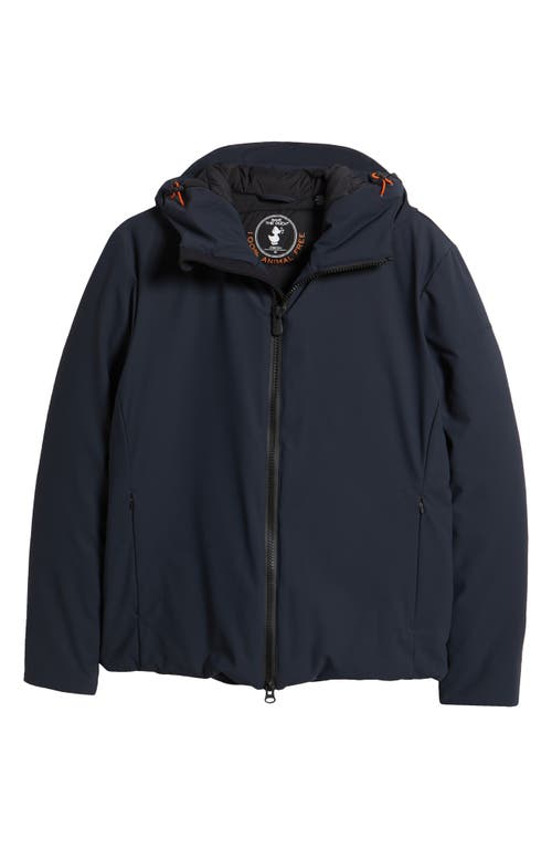 Save The Duck Sabal Water Resistant Hooded Jacket In Blue Black