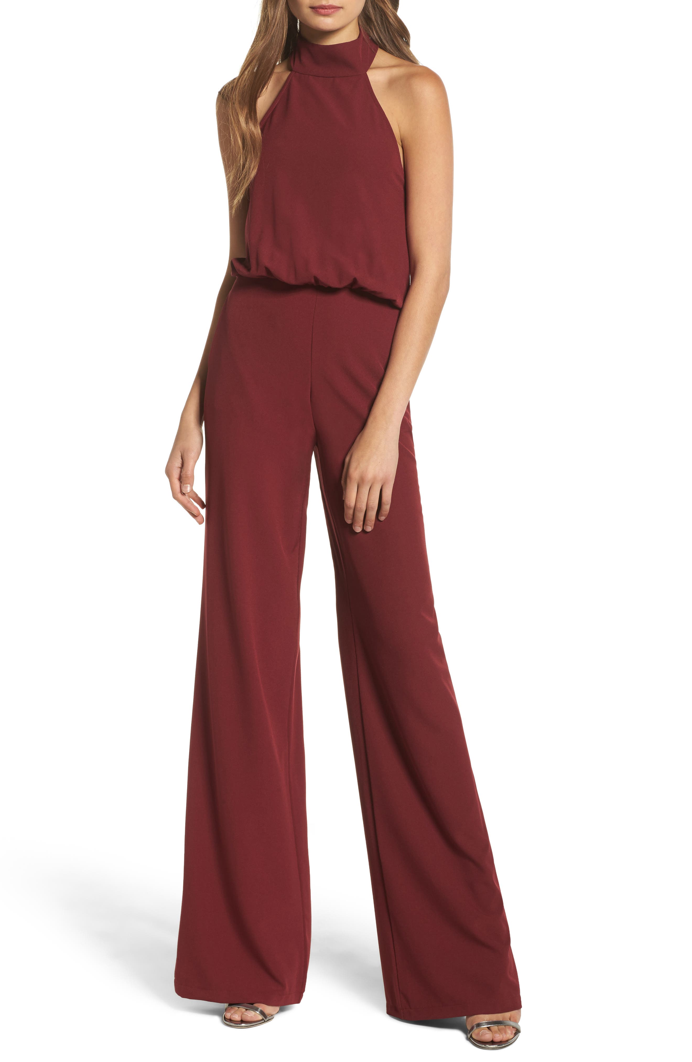 lulus moment for life halter jumpsuit