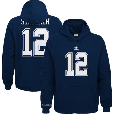 Dallas Cowboys Mitchell & Ness Head Coach Pullover Hoodie - Navy/Heathered  Gray