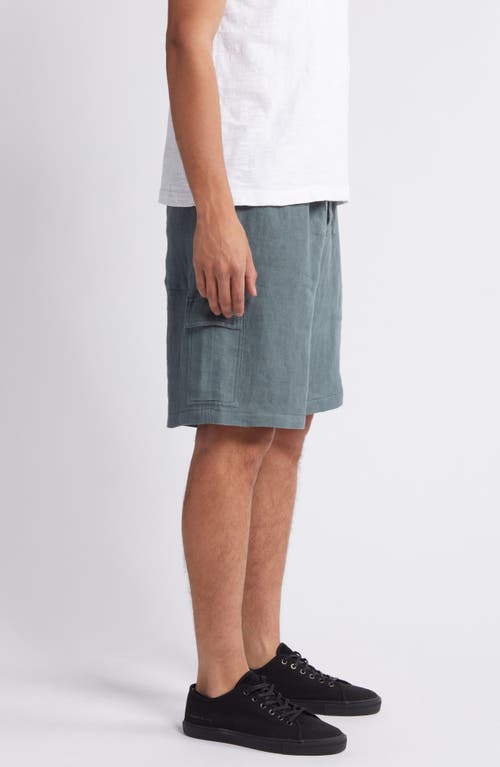 Shop Atm Anthony Thomas Melillo Linen Cargo Shorts In Black