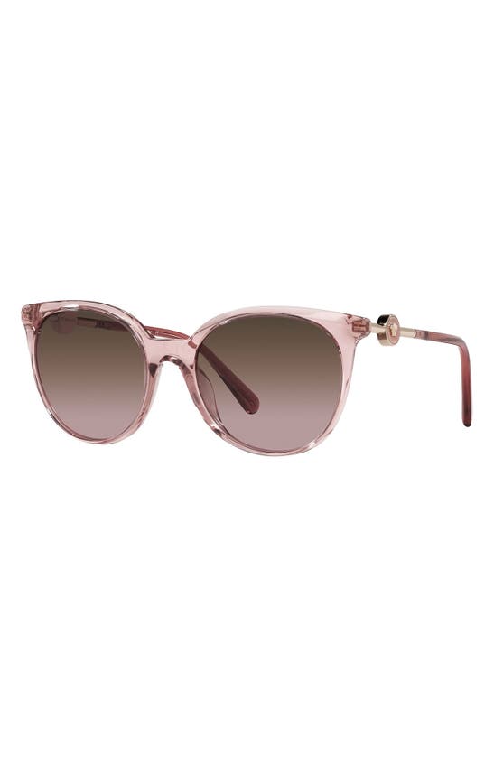 Shop Versace Phantos 55mm Gradient Sunglasses In Pink/ Violet Gradient Brown