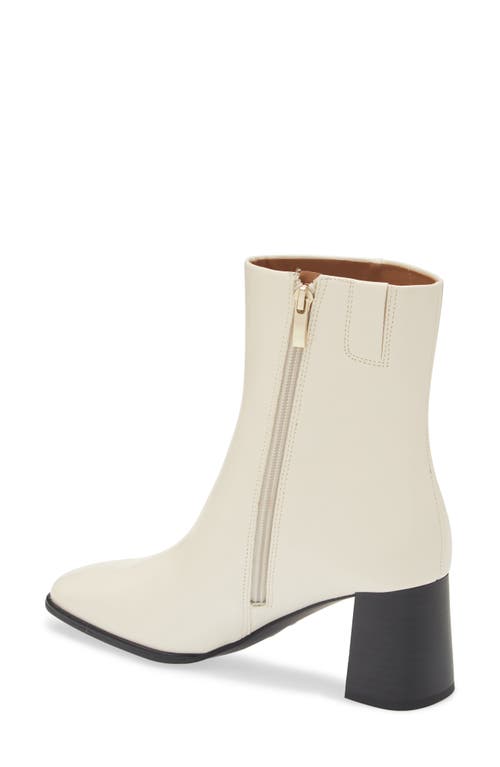 Nordstrom Rack Normandy Block Heel Bootie In Ivory Vanilla