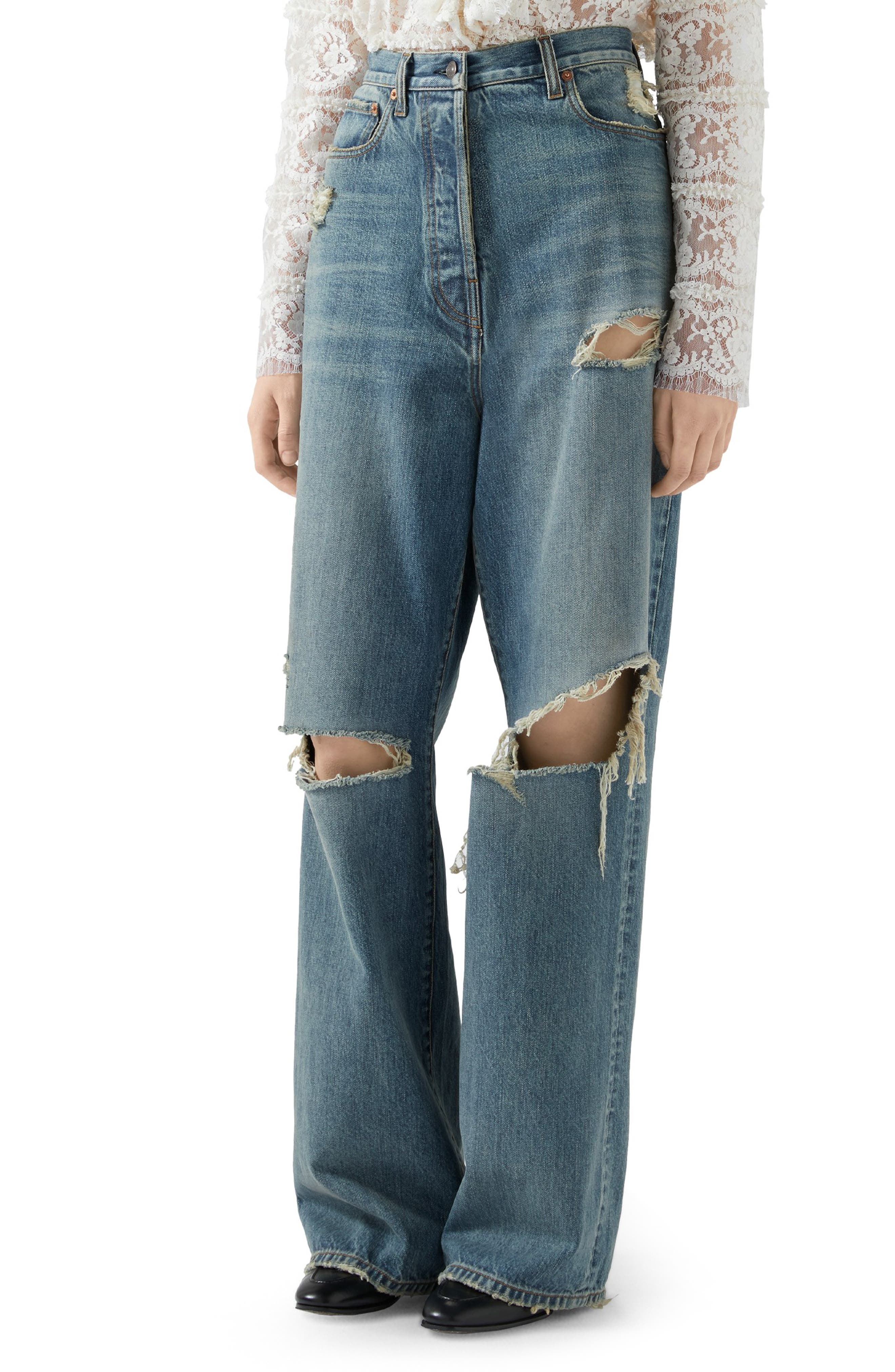 gucci eco washed denim